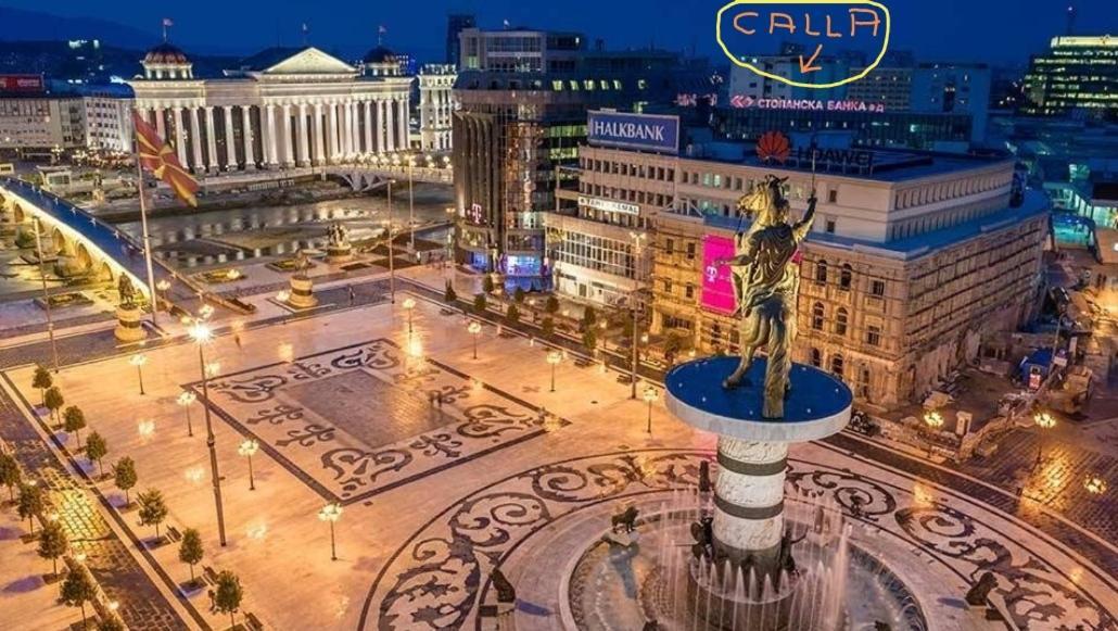 Calla 1 - Modern & Cozy Main Square Apartment In The City Shopping Center - Parking Slot With Parking Security Skopje Bagian luar foto